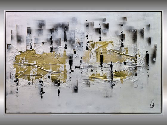 Distance  - Abstract Art - Acrylic Painting - Canvas Art - Framed Painting - Abstract Painting - Industrial Art