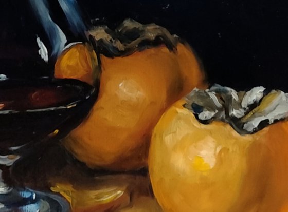 Cognac and persimmons