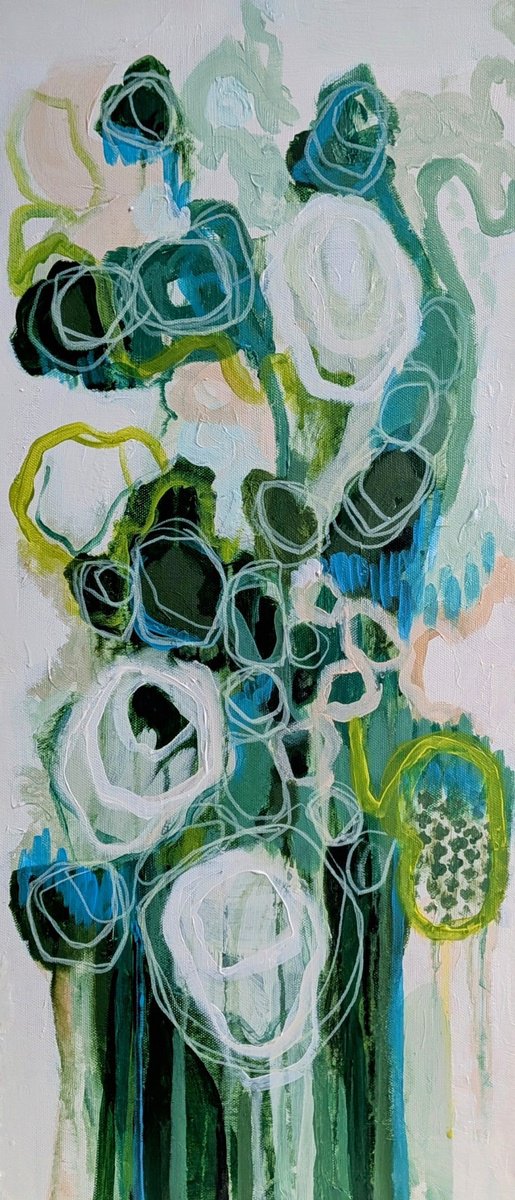  In Bloom By Pia Jarvinen, 10 X 22, Artwork For Sale On Artfinder