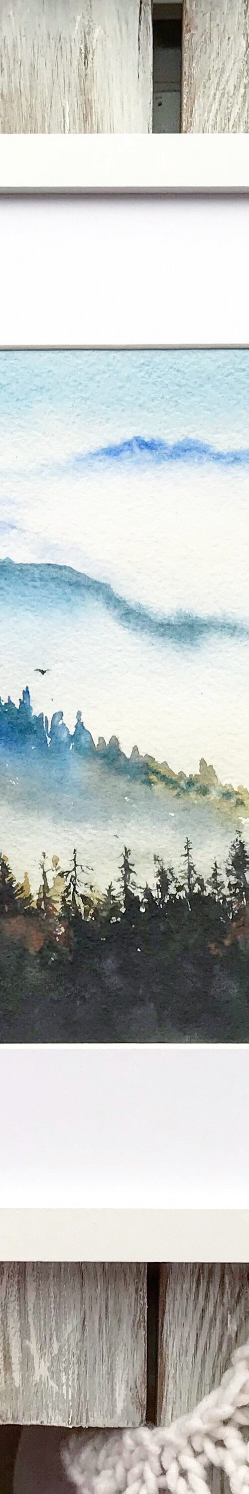 Mountains in the fog by Eugenia Gorbacheva
