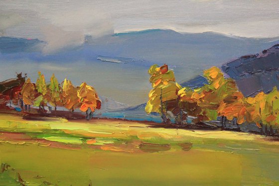 Autumn storm in the mountains