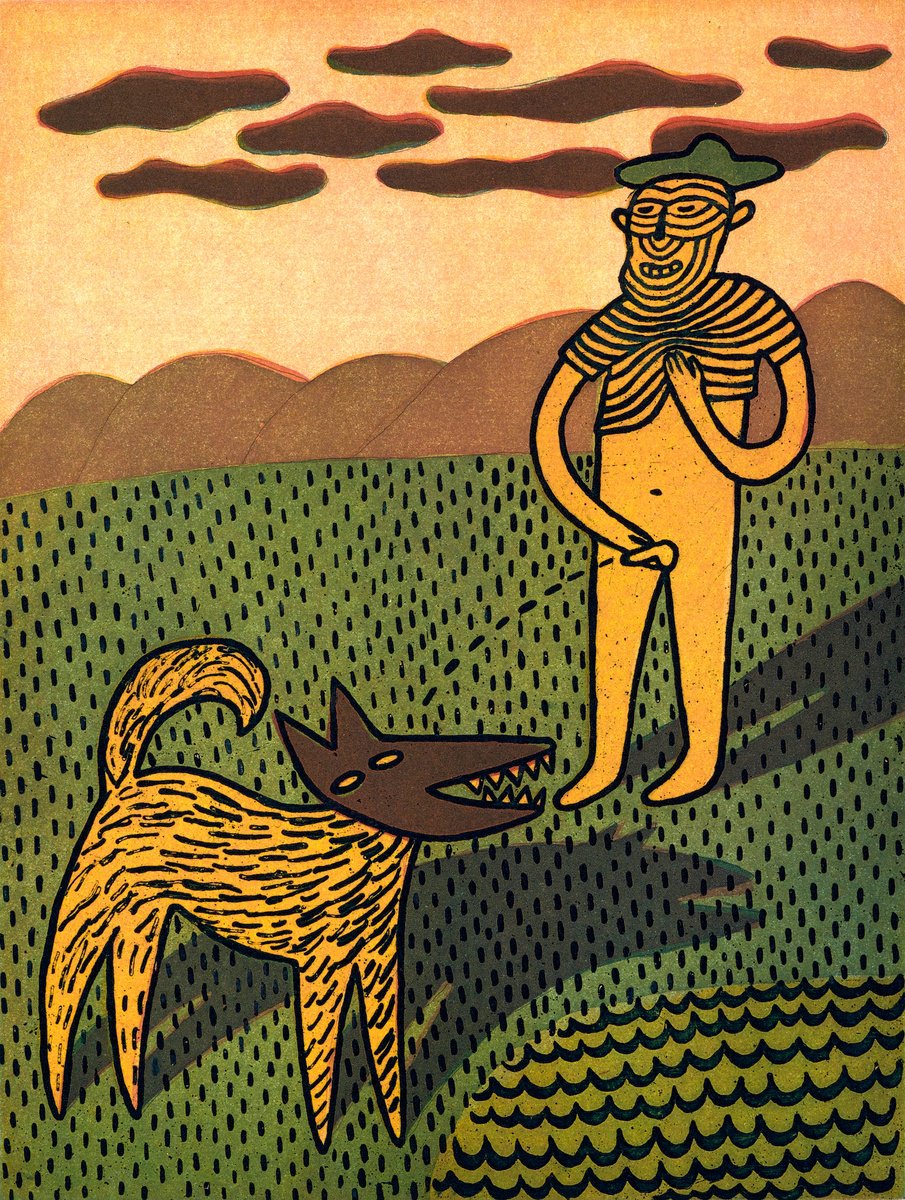 Graphic Portrait Etchings & Engravings By Katya Timoshenko, 9 X 11", Hit-And-Miss, Original Artwork