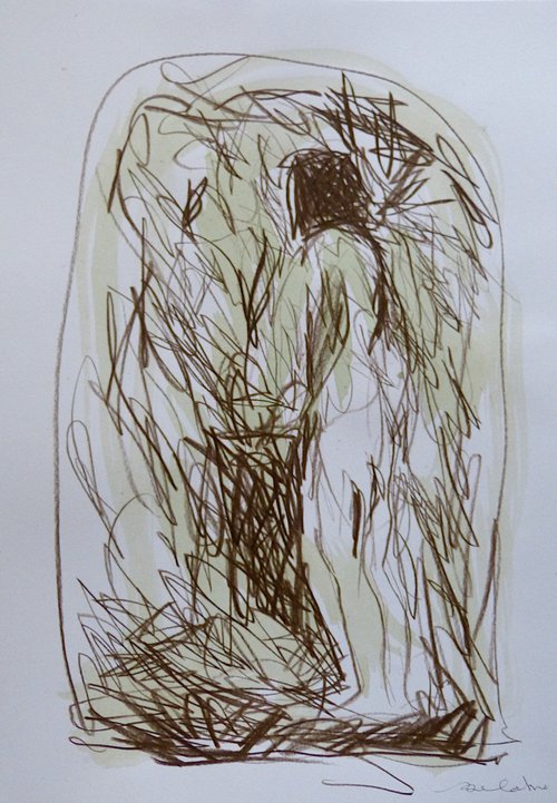 Garden Sketch 2, 21x29 cm by Frederic Belaubre