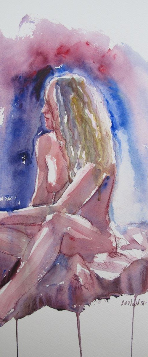 Seated female nude by Rory O’Neill