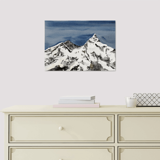 Mountains painting