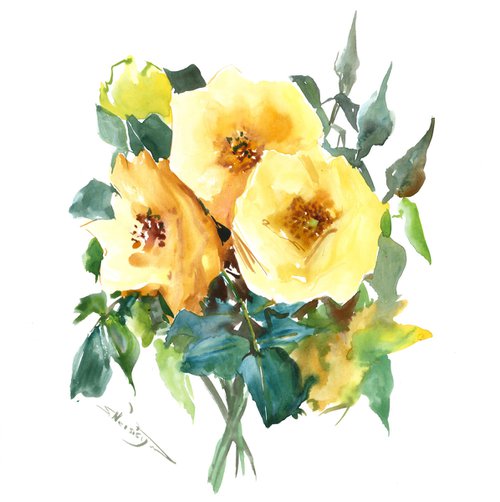 Yellow Roses by Suren Nersisyan