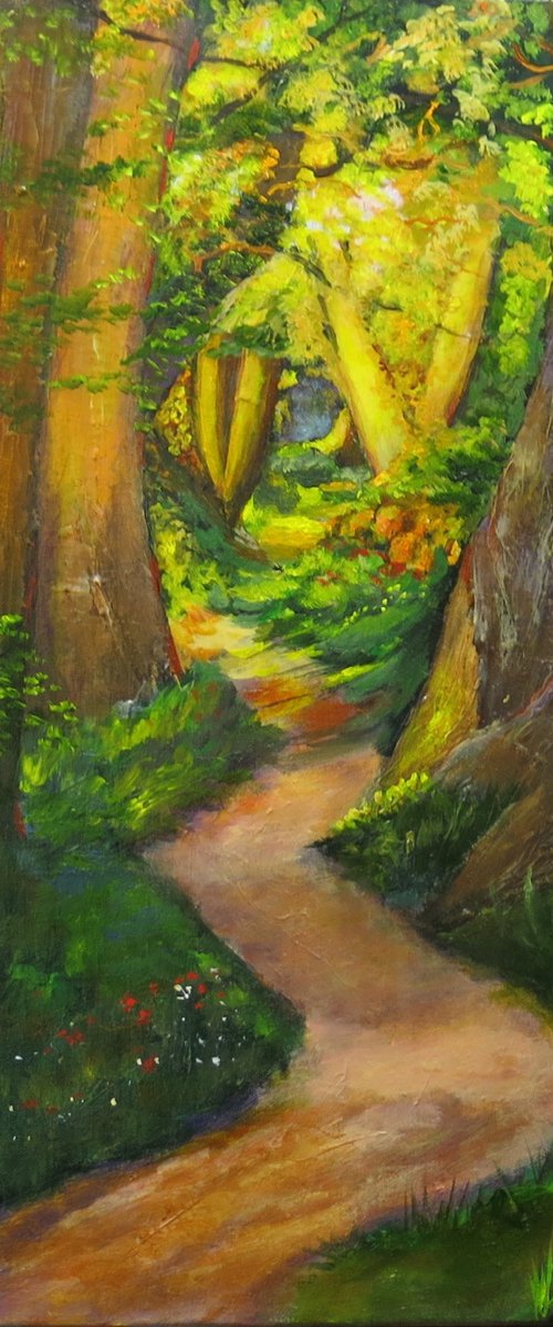 Pathway into the Forest by Maureen Greenwood