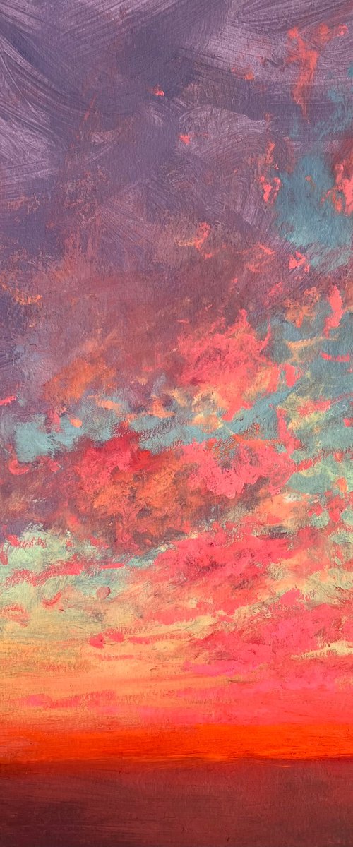 Sky serie #5 Red evening by Andrii Kovalyk