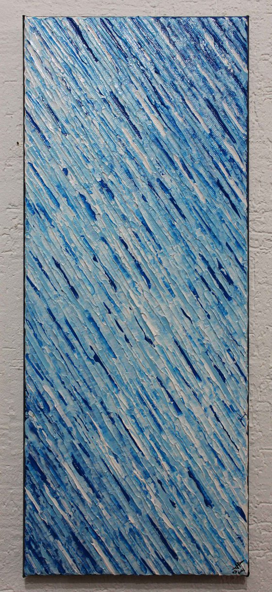 White blue ocean knife texture