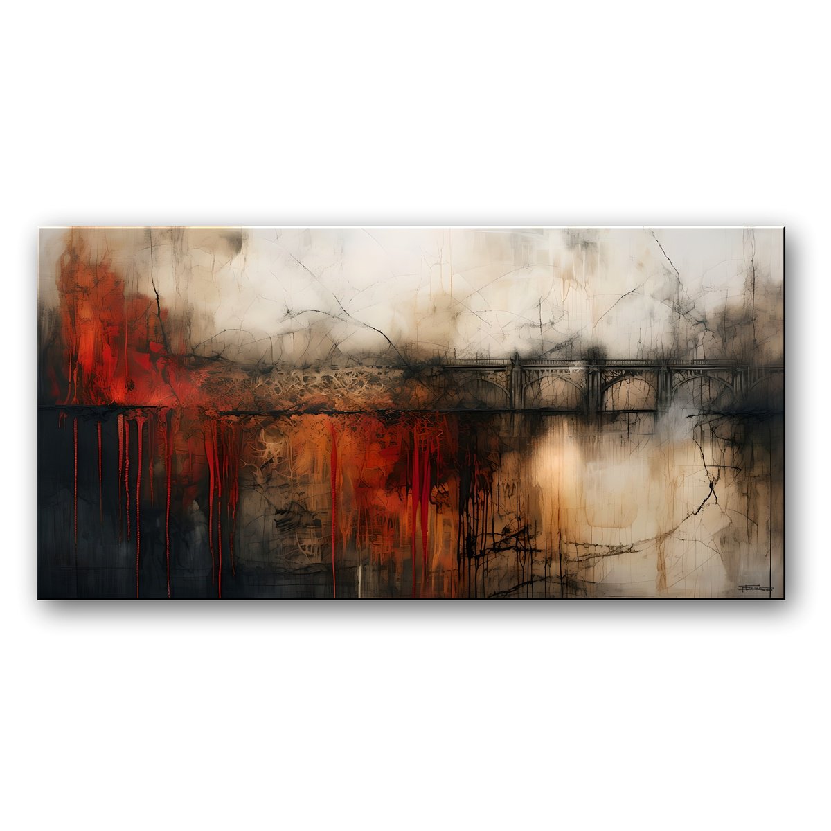 Abstract Cityscapes Giclee Print By Eloise Holbrook, 72 X 36, Underground, Original Artwork
