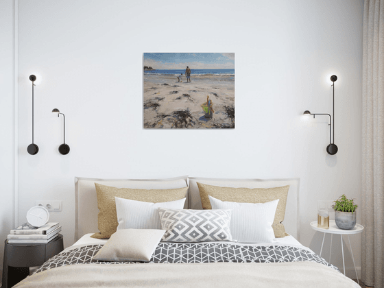 Returning to the summer beach