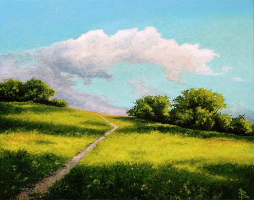 The road in the clouds by Oleg Baulin