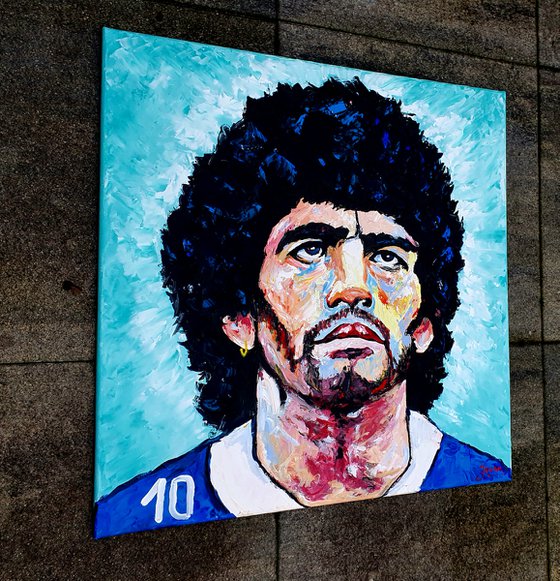 Portrait of  Maradona