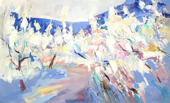 My spring garden XXL painting