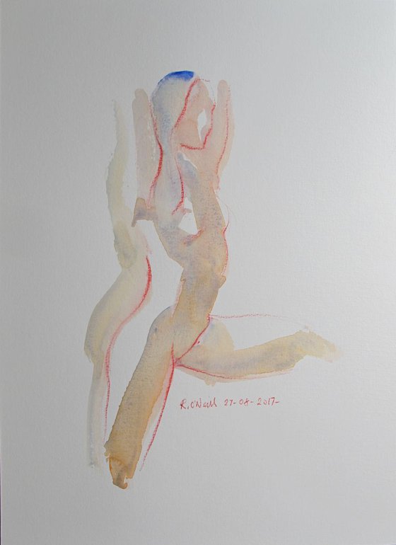 Standing female nude