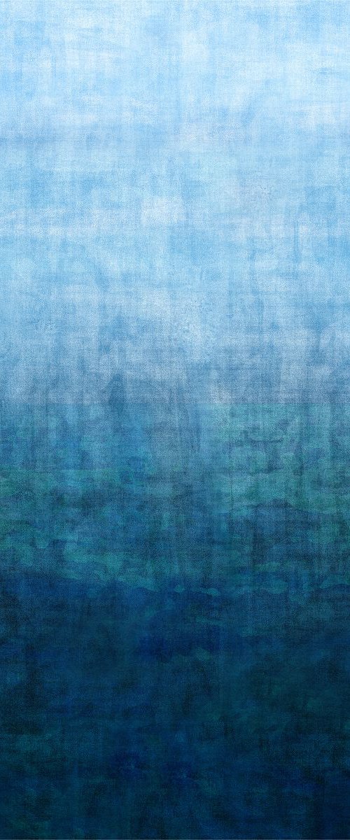 Gradual Seas 127 x 127cm Mixed media on canvas by George Hall