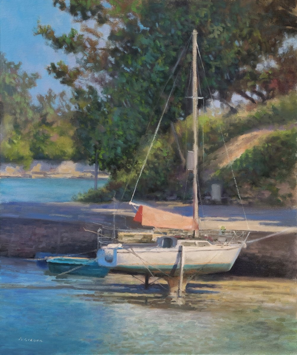 Sailboat at Port Anna by Pascal Giroud