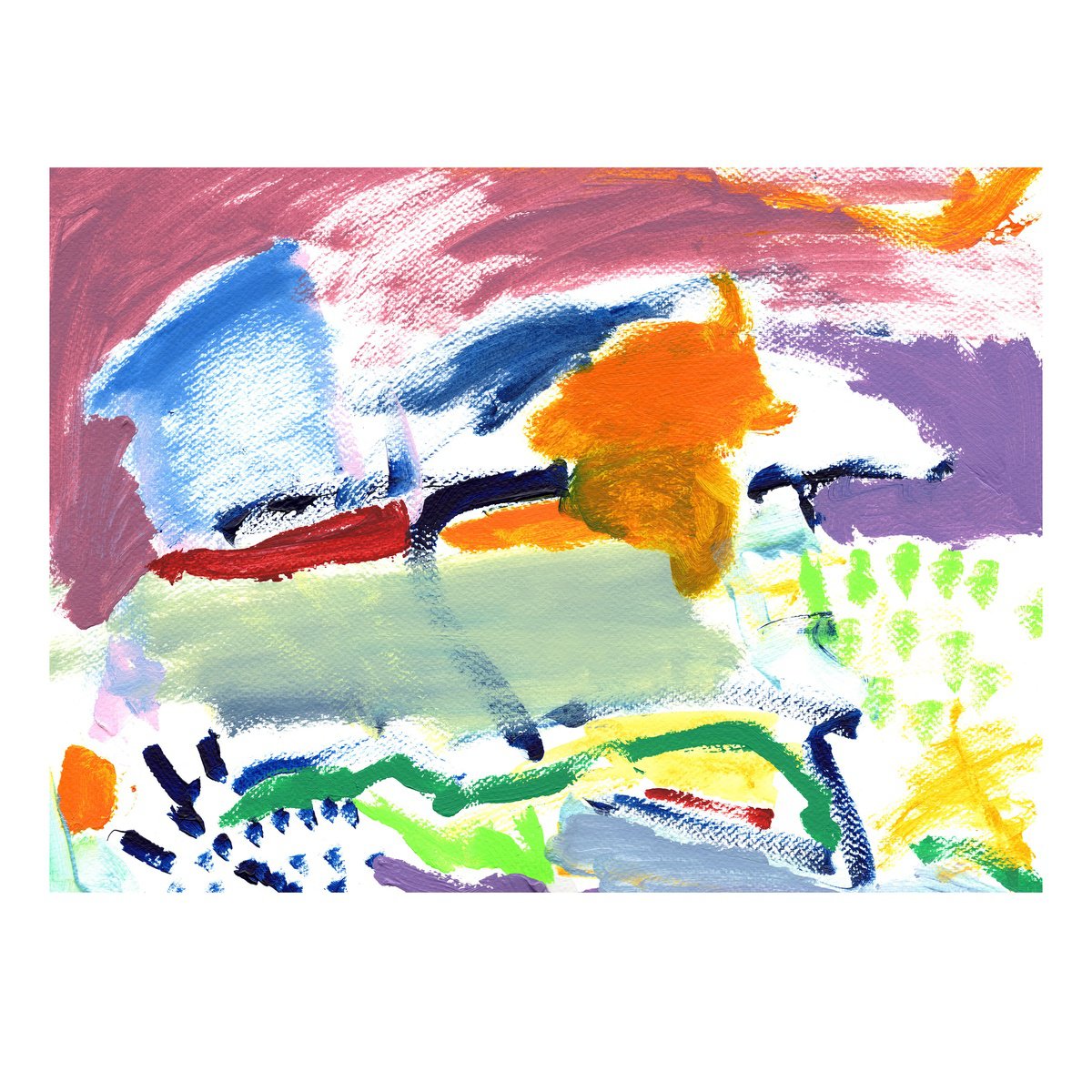 Expressive Landscape Acrylic Painting By Suzie Cumming, 16 X 12", Boat In Harbour, Original Artwork