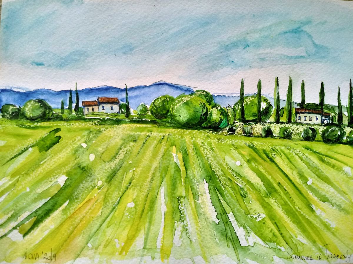 Summer in Tuscany by Jelena Nova