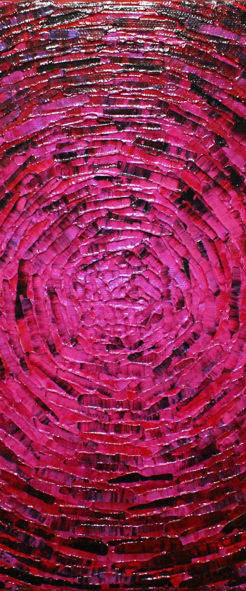 Burst of pink red color by Jonathan Pradillon