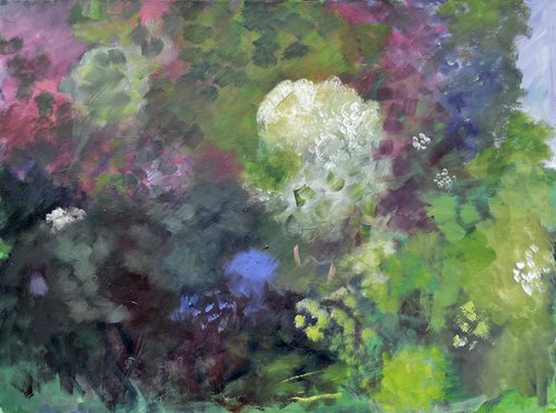 Hedgerow, Spring by Caroline Hall