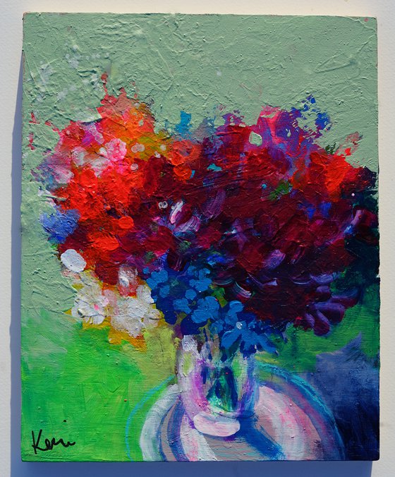 Gifts From the Sun 8x10" Vibrant Floral Still Life Painting