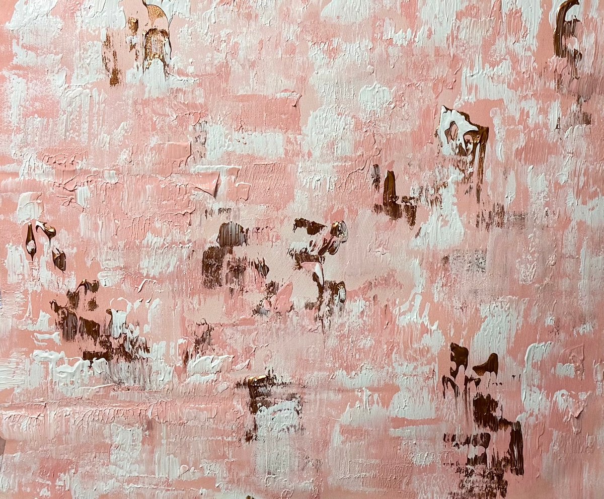 Geometric Abstract Acrylic Painting By Alanah Jarvis, 37 X 30, Driftwood Daydream, Original Artwork