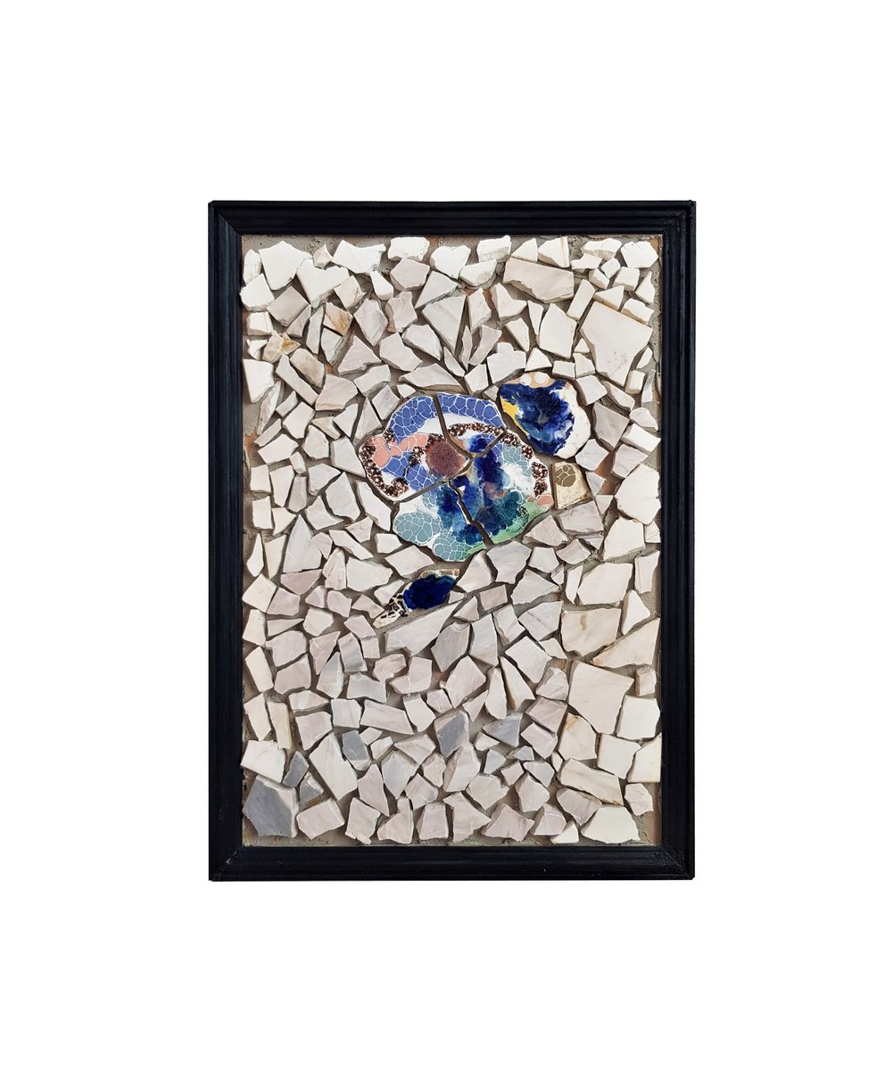 Abstract Relief By Ognyan Hristov, 15 X 21", "Fragment - S26", Original Artwork