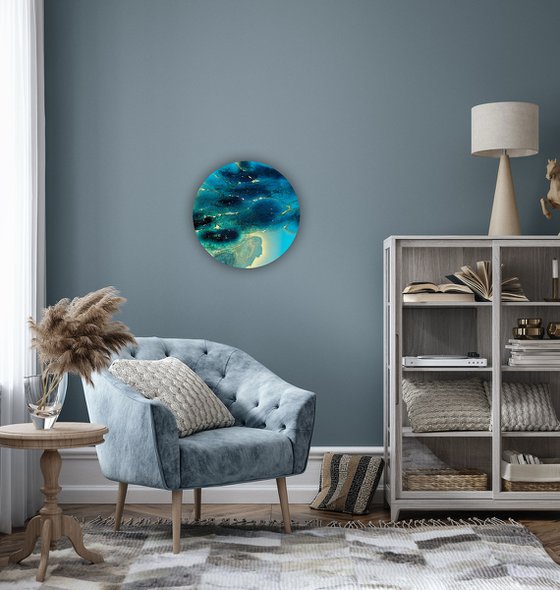 Golden Halo, Blue Depth #1