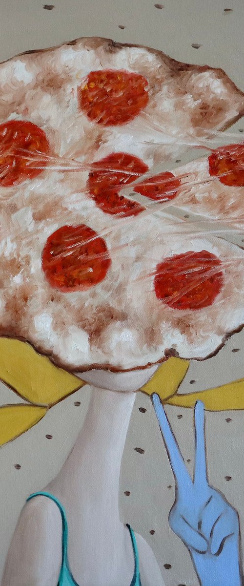 Pizza girl by Ta Byrne