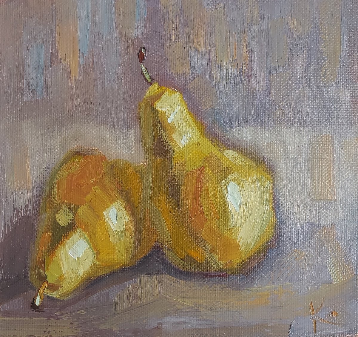 Still-life Two pears by Olena Kolotova