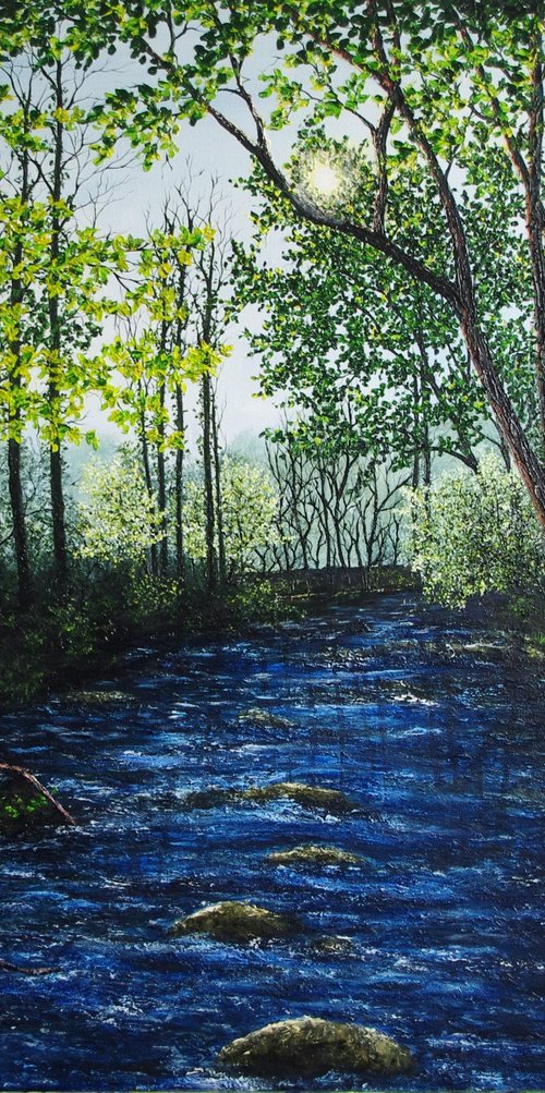 A Forest River by Hazel Thomson