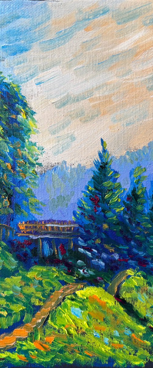 German Mountain Trail – Plein Air by Dmitry Fedorov