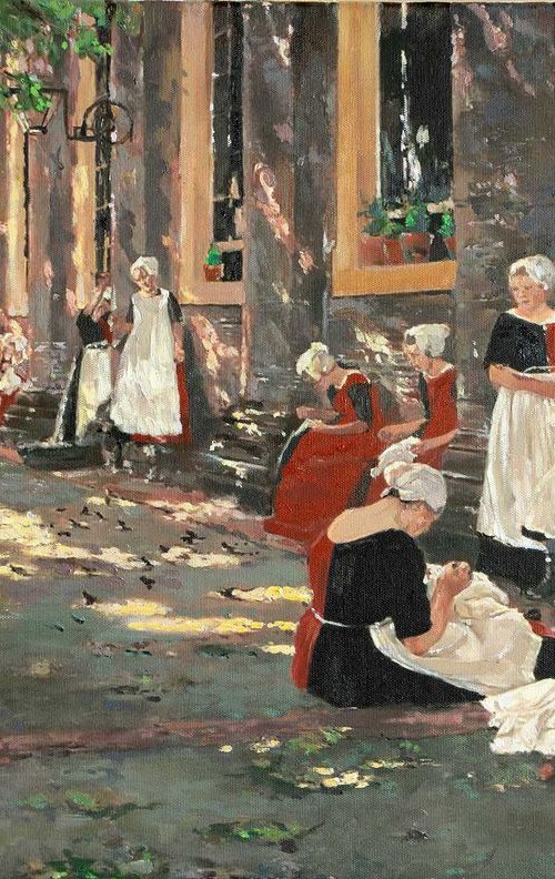 COMMISSION FOR CLAUDIA (COPY OF MAX LIEBERMANN PAINTING) SOLD by Ewa Czarniecka