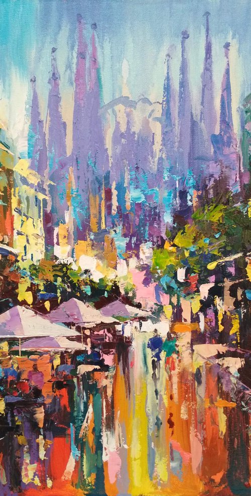 Cityscape (Barcelona) by Andrej  Ostapchuk