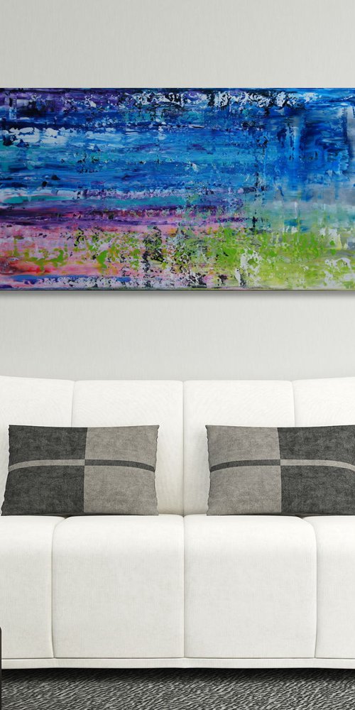 Summer Flickering  (50 x 120 cm) XXL (20 x 48 inches) by Ansgar Dressler