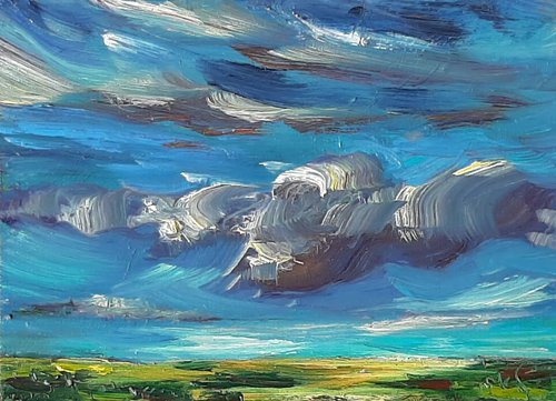 Dancing clouds on a summers day by Niki Purcell