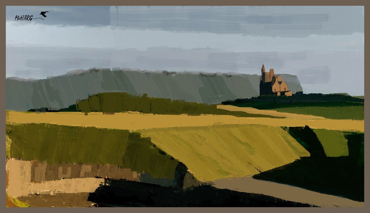 Impressionistic Painting , Classiebawn Castle By Joe Mcharg, 48 X 28, Artwork For Sale On Artfinder