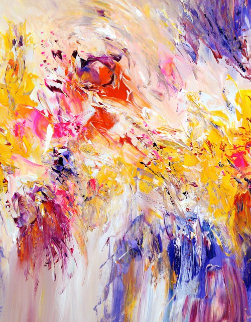 Yellow Lavender Red  L 1 by Peter Nottrott