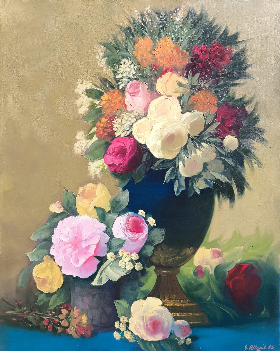 Harmony Of Roses By Kamo Atoyan, 31 X 39, Artwork For Sale On Artfinder