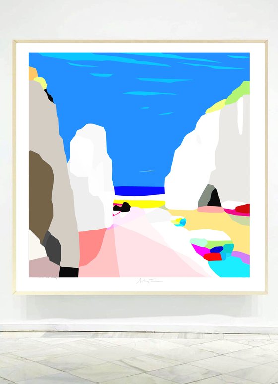 The cave (pop art, seascape)