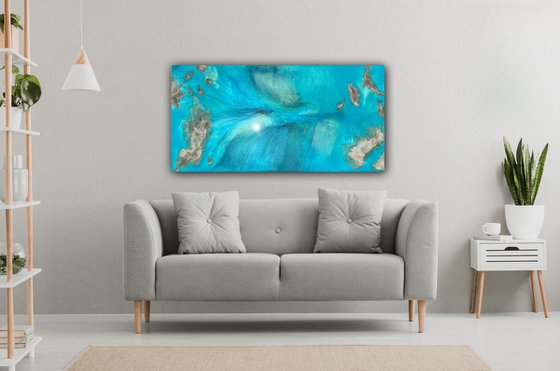 Aerial Seascape painting