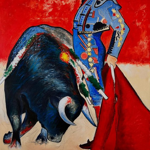 The Matador And The Stumbling Bull by Shabs  Beigh