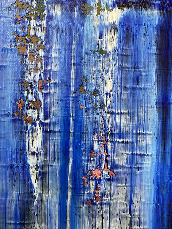 "Trending" - Save As A Series - Original PMS Abstract Diptych Oil Paintings On Canvas - 32" x 20"