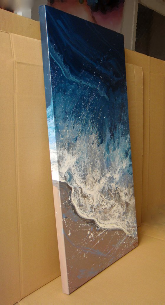 Seascape "Coastal Waves" LARGE Painting