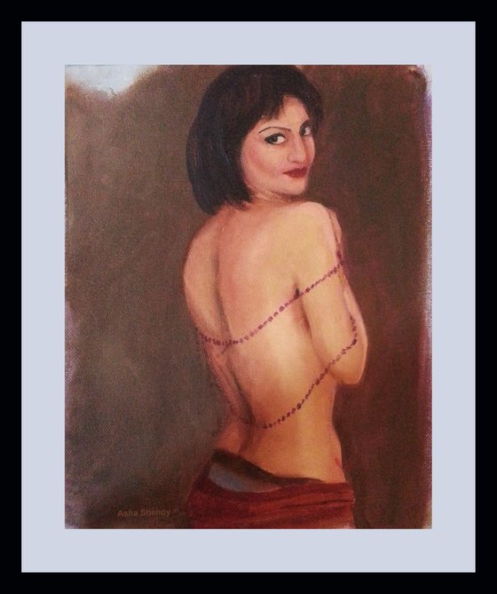 Semi nude woman Mirror mirror