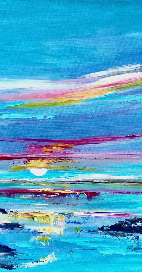 Abstract Sunset by Marja Brown