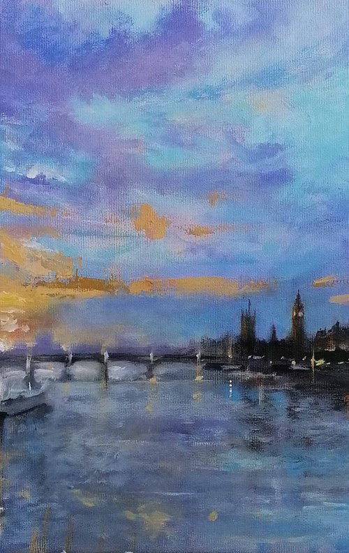 As evening approaches, London Eye by Alan Harris