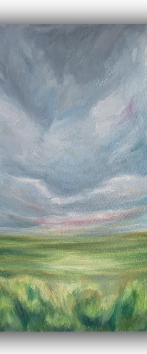 Grey Sky Landscape by Elizabeth Moran
