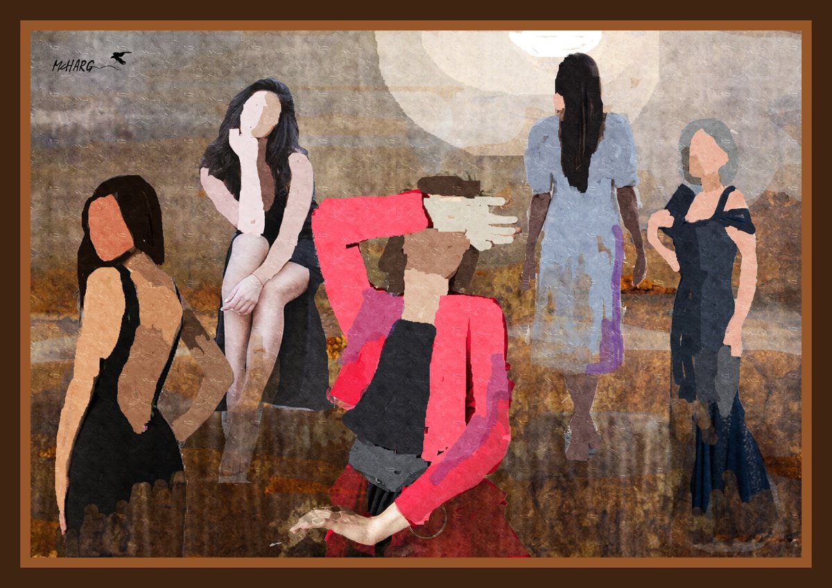 Impressionistic Painting , Independent Women By Joe Mcharg, 42 X 30, Artwork For Sale On Artfinder